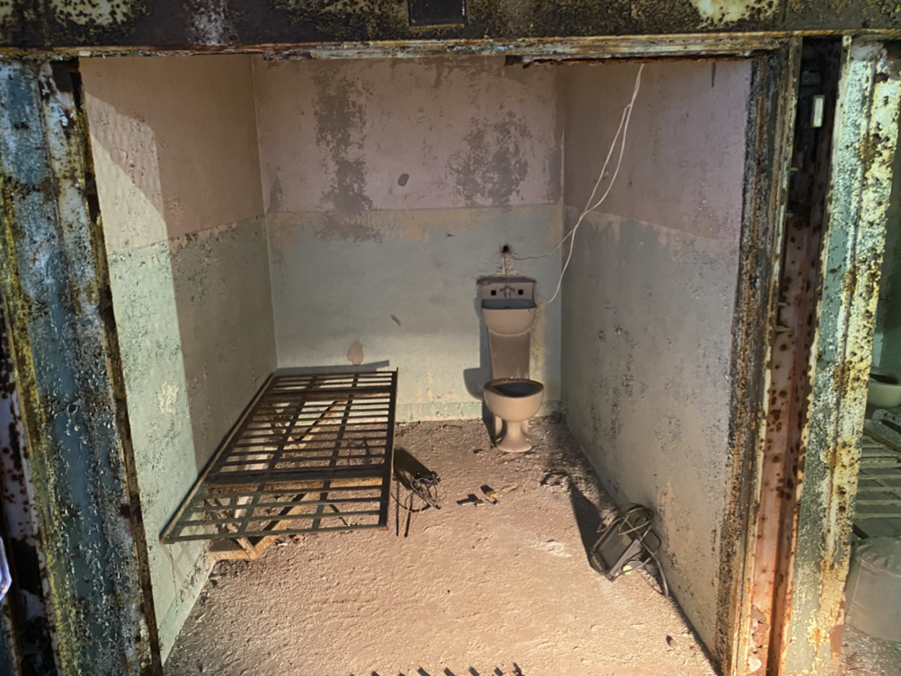 a cell in Eastern State's Death Row