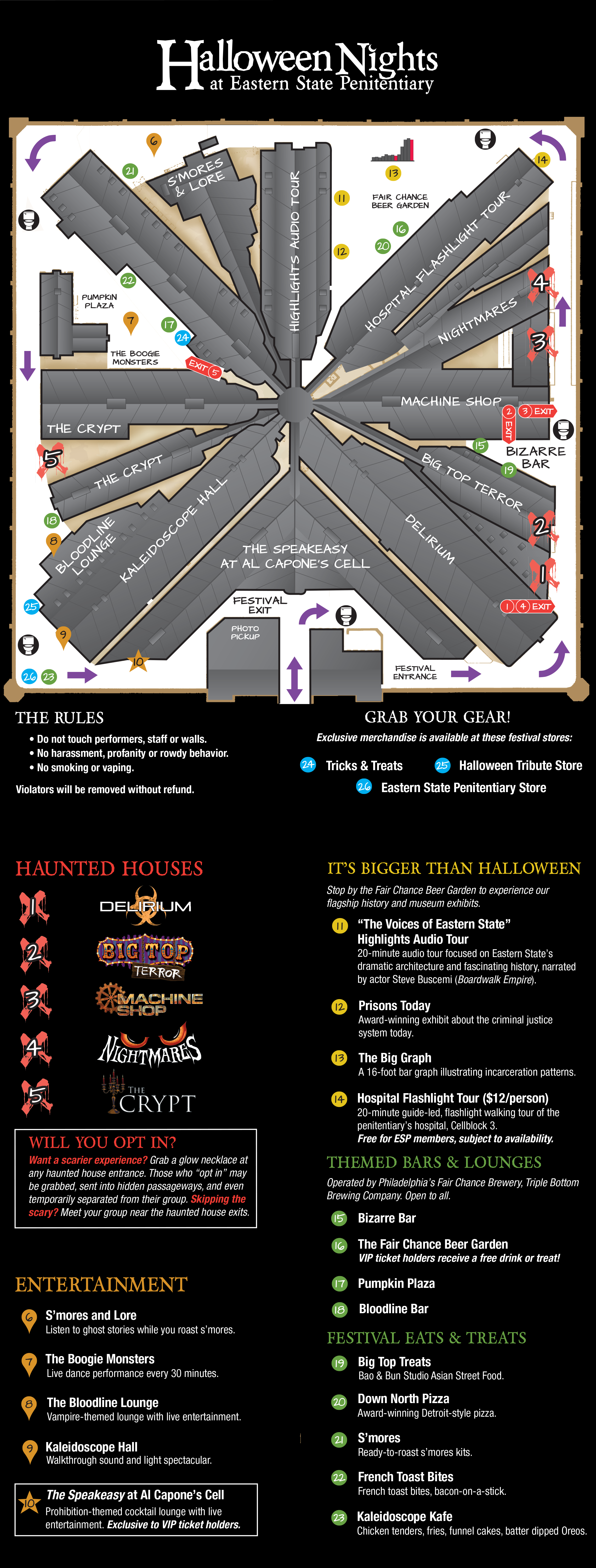map of the festival